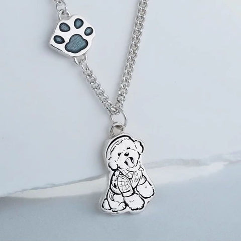 AriliaPet-Pet Customized Silver Cute Pendant