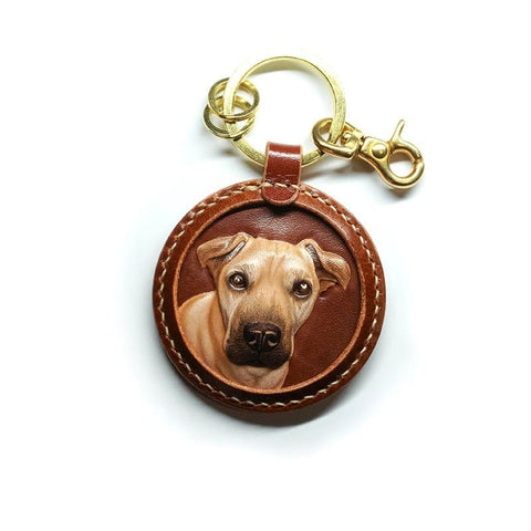 AriliaPet Pet Customized Leather Carving Pendant