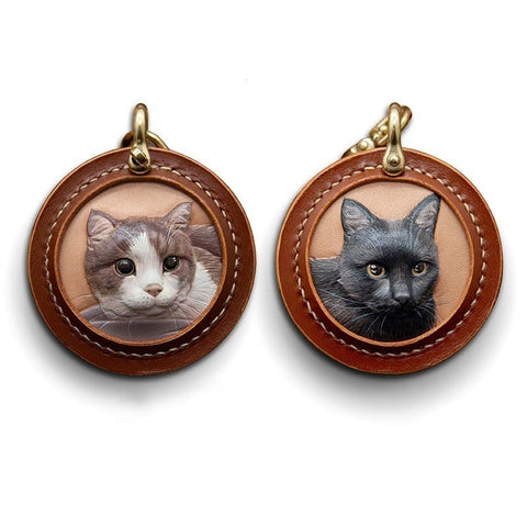 AriliaPet Pet Customized Leather Carving Pendant